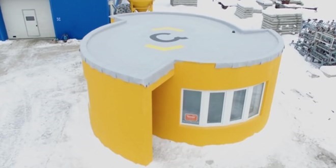 Một công ty 3D của Nga in một ngôi nhà nhỏ trong vòng 24 giờ. Ảnh minh họa. (Nguồn: treehugger.com)