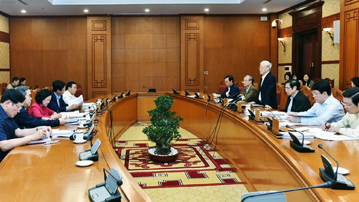 Ban Bí thư Trung ương Đảng họp dưới sự chủ trì của Tổng Bí thư Nguyễn Phú Trọng