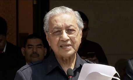 Tân Thủ tướng Malaysia Mahathir Mohamad. (Nguồn: Reuters)