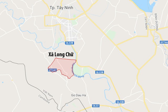 Địa điểm xã Long Chữ, huyện Bến Cầu, Tây Ninh - nơi nghi phạm bỏ thi thể nạn nhân