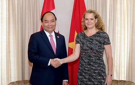 Thủ tướng Nguyễn Xuân Phúc và Bà Toàn quyền Canada Julie Payette 