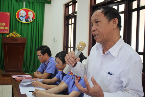 Trợ giúp viên Nguyễn Minh, Chi nhánh trợ giúp pháp lý huyện Vĩnh Cửu nêu những khó khăn, thuận lợi trong công tác phối hợp trợ giúp pháp lý cho đối tượng yếu thế