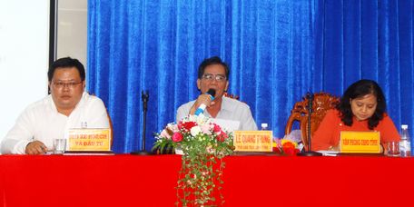 Buổi đối thoại do ông Lê Quang Trung- Ủy viên Thường vụ Tỉnh ủy, Phó Chủ tịch Thường trực UBND tỉnh chủ trì
