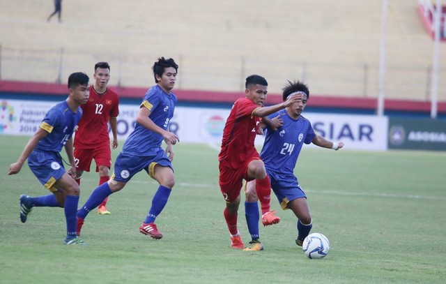 U19 Việt Nam sử dụng khá nhiều cầu thủ dự bị
