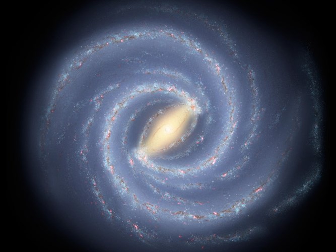 Trung tâm của dải Ngân Hà có hàng chục nghìn hố đen. Người ta không thể phát hiện ra những hố đen do ánh sáng không thể thoát ra ngoài. Nhưng khi đi cùng với một ngôi sao, hố đen tương tác với ngôi sao đó và giúp các nhà khoa học phát hiện ra bằng cách sử dụng tia X.