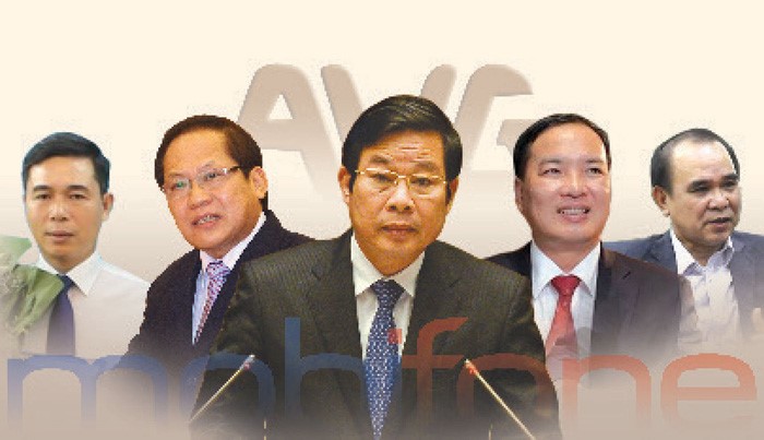 Từ trái qua: ông Phạm Đình Trọng, ông Trương Minh Tuấn, ông Nguyễn Bắc Son, ông Lê Nam Trà, ông Cao Duy Hải - Ảnh: TT