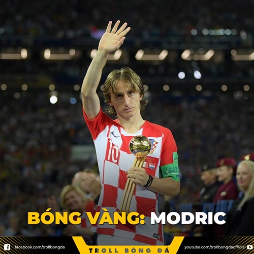 Luka Modric giành Quả bóng vàng World Cup 2018 và có thể giành danh hiệu Quả bóng vàng năm 2018.