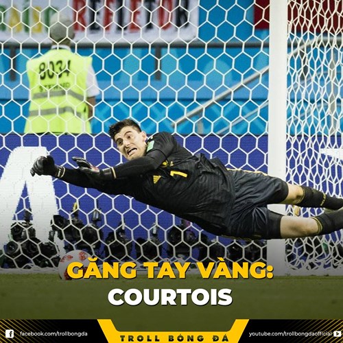 Thibaut Courtois nhận giải thủ môn xuất sắc nhất World Cup 2018.
