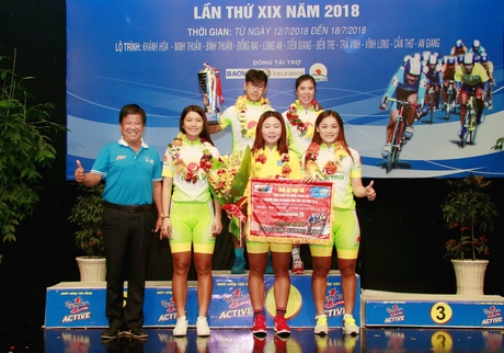 Đội Tập đoàn Lộc Trời An Giang đoạt chức vô địch đồng đội chung cuộc.