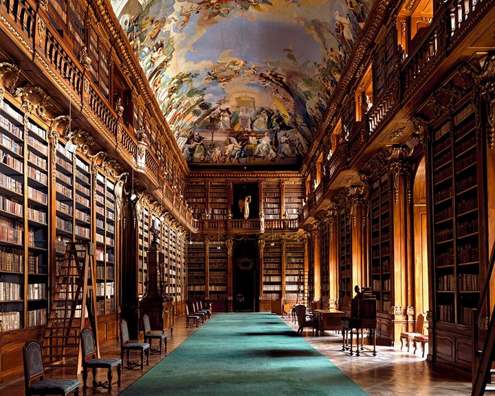 Thư viện Strahovská Knihovna, Praha, CH Séc.