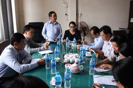 Ban Văn hóa- Xã hội HĐND tỉnh Vĩnh Long giám sát tại Trung tâm Quy hoạch xây dựng Vĩnh Long.