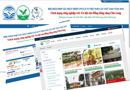 Website hội thảo và chuyên trang du lịch phục vụ hội thảo tại địa chỉ ict.vinhlong.gov.vn.