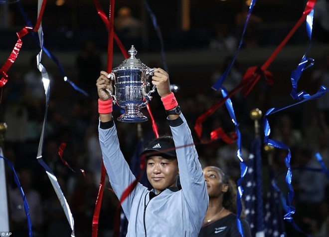 Naomi Osaka lần đầu vô địch US Open.