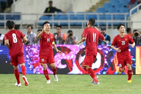 ĐT Việt Nam sẽ hướng đến mục tiêu vô địch AFF Cup 2018. Ảnh: H.A