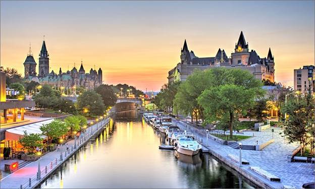 Ottawa là nơi được biết đến có không khí trong lành, sạch đẹp bậc nhất của Canada. (Ảnh: Clicktraveltips)