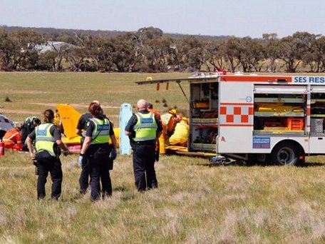 Hiện trường vụ tai nạn máy bay ở Australia. (Nguồn: ABC News)