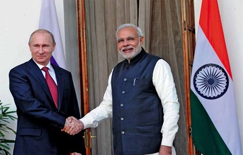 Tổng thống Nga Putin và Thủ tướng Ấn Độ Modi. Ảnh: India Strategic