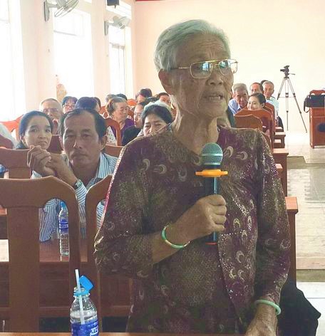 Bà Nguyễn Thị Sinh (84 tuổi, ấp Phước Lợi A, xã Phước Hậu) nơm nớp lo sợ trước tội phạm ma túy đang hoành hành ở địa phương.