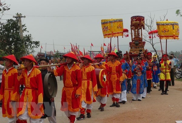 Lễ hội cầu ngư Quảng Bình được công nhận là di sản văn hóa phi vật thể quốc gia. (Ảnh: TTXVN)
