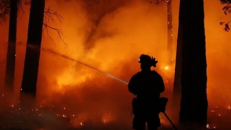Đám cháy rừng lịch sử tại California. (Ảnh: AP)