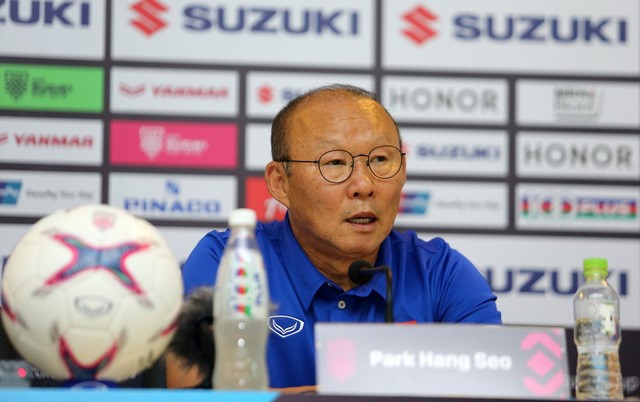 HLV Park Hang Seo tin tưởng vào cơ hội đánh bại Malaysia - Ảnh: Gia Hưng