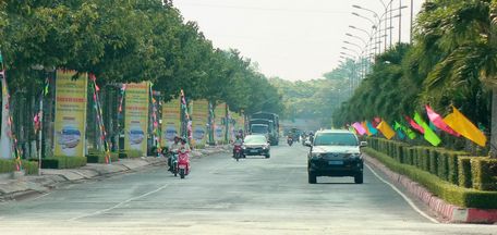 Con đường mang tên Võ Văn Kiệt tại TP Vĩnh Long.Ảnh: DƯƠNG THU