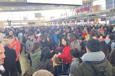 Hành khách bị hoãn chuyến tại Sân bay Sydney. (Nguồn: ABC)