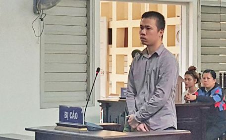 Bị cáo Huỳnh Khắc Nguyên tại phiên tòa xét xử