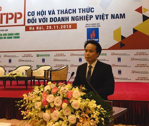 Ông Ngô Chung Khanh chia sẻ tại hội thảo về CPTPP.