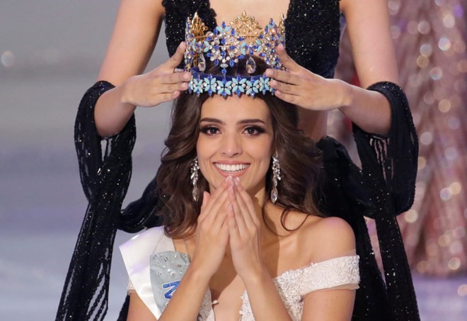 Người đẹp Mexico Vanessa Ponce de Leon, 26 tuổi, đăng quang Hoa hậu Thế giới (Miss World 2018). (Nguồn: Reuters)