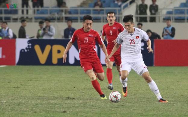 Đây là trận đấu mà ĐT Việt Nam hòa 1-1 trước ĐT CHDCND Triều Tiên.