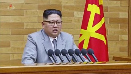 Nhà lãnh đạo Triều Tiên Kim Jong-un. Ảnh: KCTV