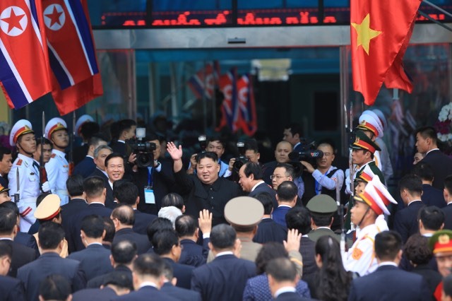 Chiều 2/3, Chủ tịch Triều Tiên Kim Jong-un đã đến ga Đồng Đăng, Lạng Sơn, lên đường về Triều Tiên sau 5 ngày công du Việt Nam. Ảnh: ST.