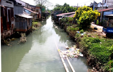 Hạng mục cải tạo sông Kinh Cụt giúp thành phố xóa “điểm đen” ô nhiễm, trả về dòng sông xanh.