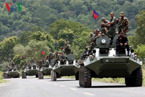 Lực lượng Campuchia tham gia tập trận