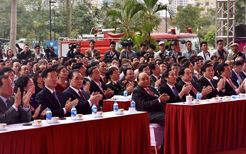Các đại biểu dự lễ khai mạc Hội báo toàn quốc năm 2019.