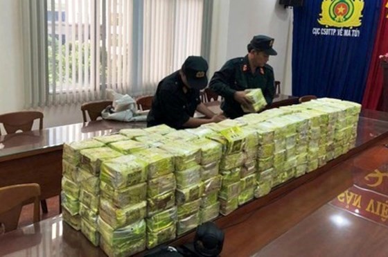 Hàng trăm kilôgam ma túy được cảnh sát thu giữ