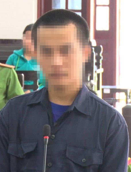 Bị cáo Nguyễn Đại Phúc tại phiên tòa phúc thẩm của Tòa án nhân dân tỉnh.