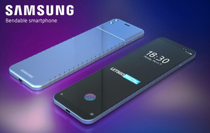 Mặc dù Samsung đã chính thức ra mắt chiếc điện thoại gập đầu tiên của mình là Galaxy Fold, có thể gập màn hình vào bên trong. Ảnh: Letsgodigital.