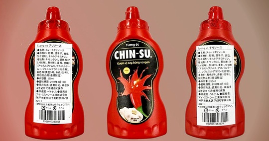 Những chai tương ớt Chin-su của Công ty Masan Việt Nam đã sử dụng chất phụ gia bị cấm acid bezoic theo tiêu chuẩn Nhật Bản - Ảnh: www.city.osaka.lg.jp