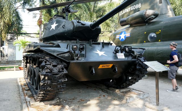 Xe tăng hạng nhẹ M41 “Bulldog” của Mỹ sử dụng trong Chiến tranh Việt Nam từ năm 1965.