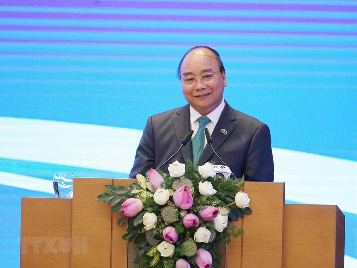 Thủ tướng Nguyễn Xuân Phúc phát biểu. (Ảnh: Lâm Khánh/TTXVN)
