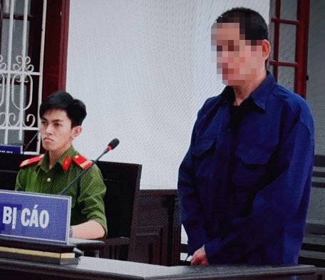 Bị cáo Kiều Văn Mặng tại phiên tòa phúc thẩm sáng 3/7/2019.
