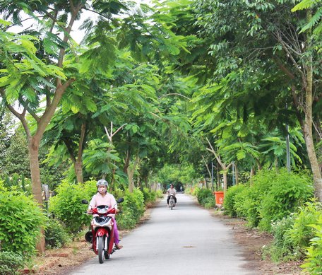 Bộ mặt nông thôn tại các xã NTM của huyện Mang Thít có sự chuyển biến rõ rệt.