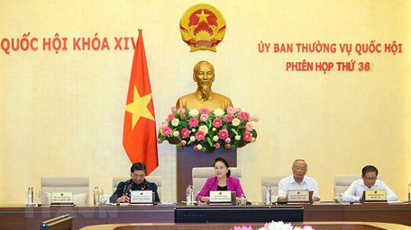  Chủ tịch Quốc hội Nguyễn Thị Kim Ngân phát biểu ý kiến. (Ảnh: Doãn Tấn - TTXVN
