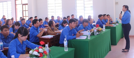 Bí thư Tỉnh Đoàn- Nguyễn Huỳnh Thu triển khai các kết luận Trung ương Đoàn và công tác kiểm tra, giám sát của Đoàn
