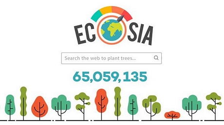 Phần lớn lợi nhuận từ việc quảng cáo của Ecosia dành cho tái trồng rừng và vận động các chiến dịch bảo tồn.Ảnh: The Ecosia Blog