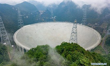  Kính viễn vọng khổng lồ của Trung Quốc thu được những tín hiệu bí ẩn trong vũ trụ. Ảnh: worldtimes.news
