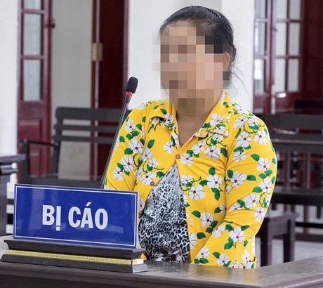 Bị cáo Trương Thị Pha tại phiên tòa phúc thẩm của TAND tỉnh vào ngày 17/9/2019.