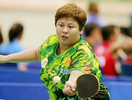 Mai Hoàng Mỹ Trang- cây vợt chủ lực của TP Hồ Chí Minh.